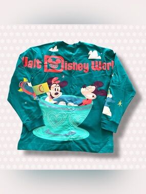 Disney Parks - Play In The Park Teal Mickey Friends Spirit Jersey Adult - Medium